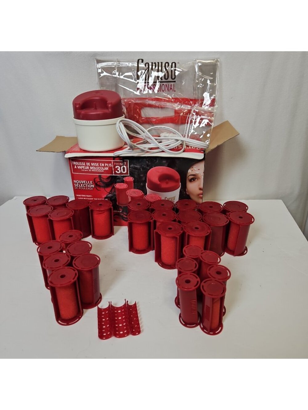 Caruso Professional Molecular Steam Hairsetter 30 Hair Rollers Works 561030